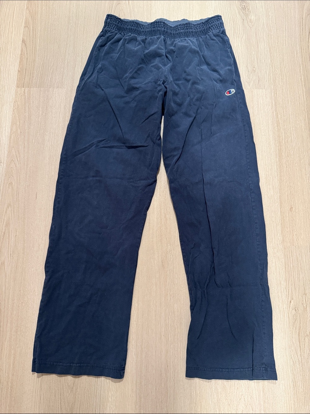 Champion Men’s Navy Blue Elastic-Waist Sweatpants Large